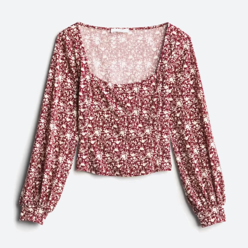 Lush Square Neck Crop Top